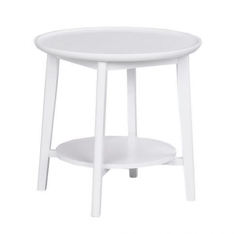 Bílý konferenční stolek Folke Pixie, ⌀ 55 cm - Bonami.cz