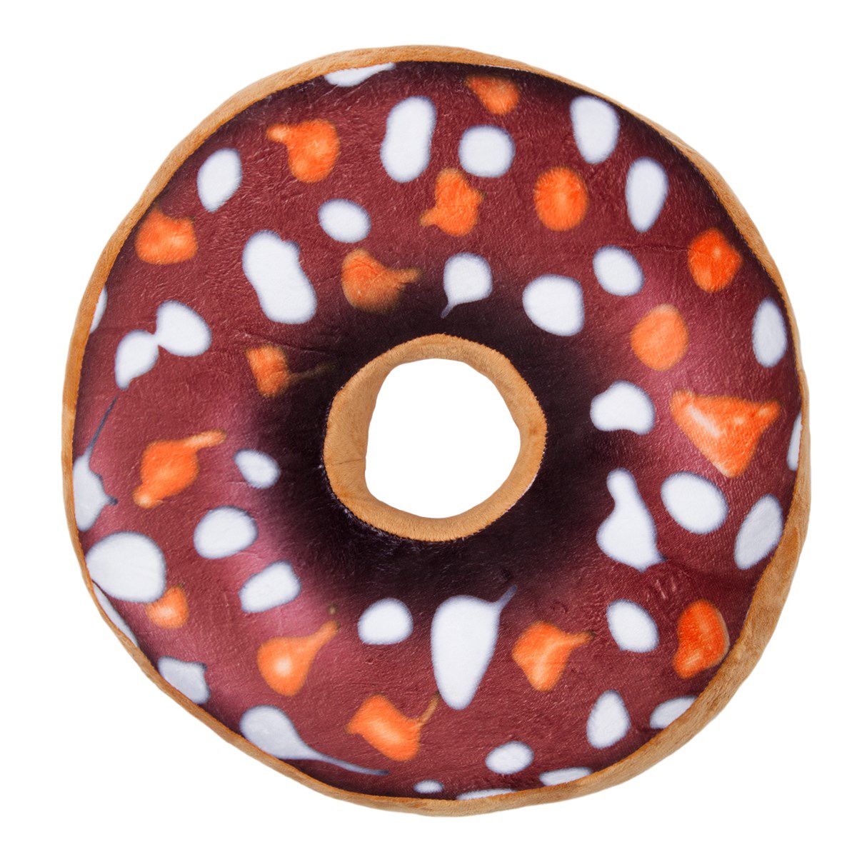 Jahu Tvarovaný polštářek Donut hnědá, 38 cm - 4home.cz