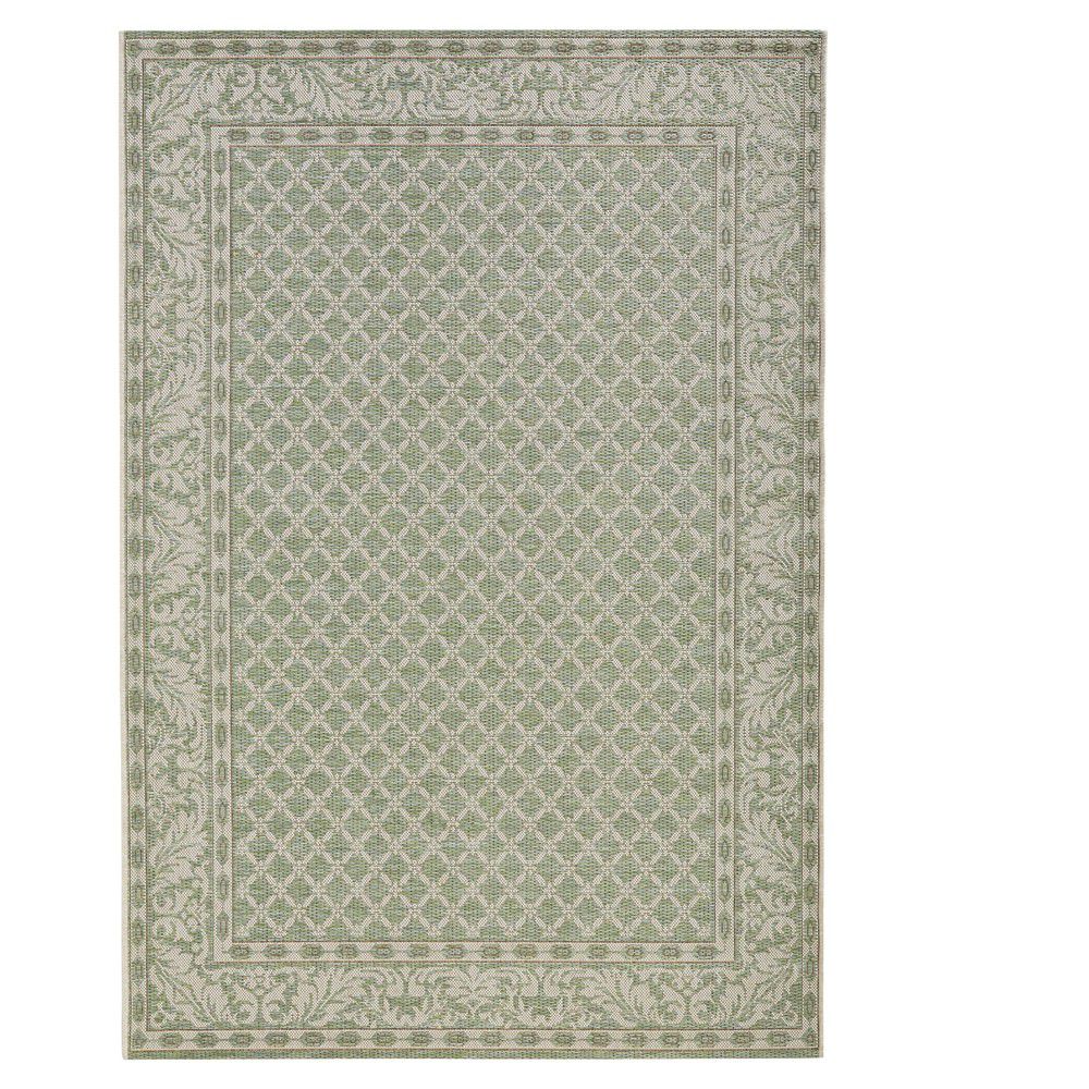 Zeleno-krémový venkovní koberec NORTHRUGS Royal, 115 x 165 cm - Bonami.cz