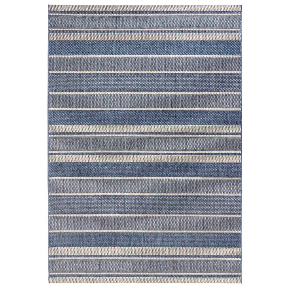 Modrý venkovní koberec NORTHRUGS Strap, 120 x 170 cm - Bonami.cz