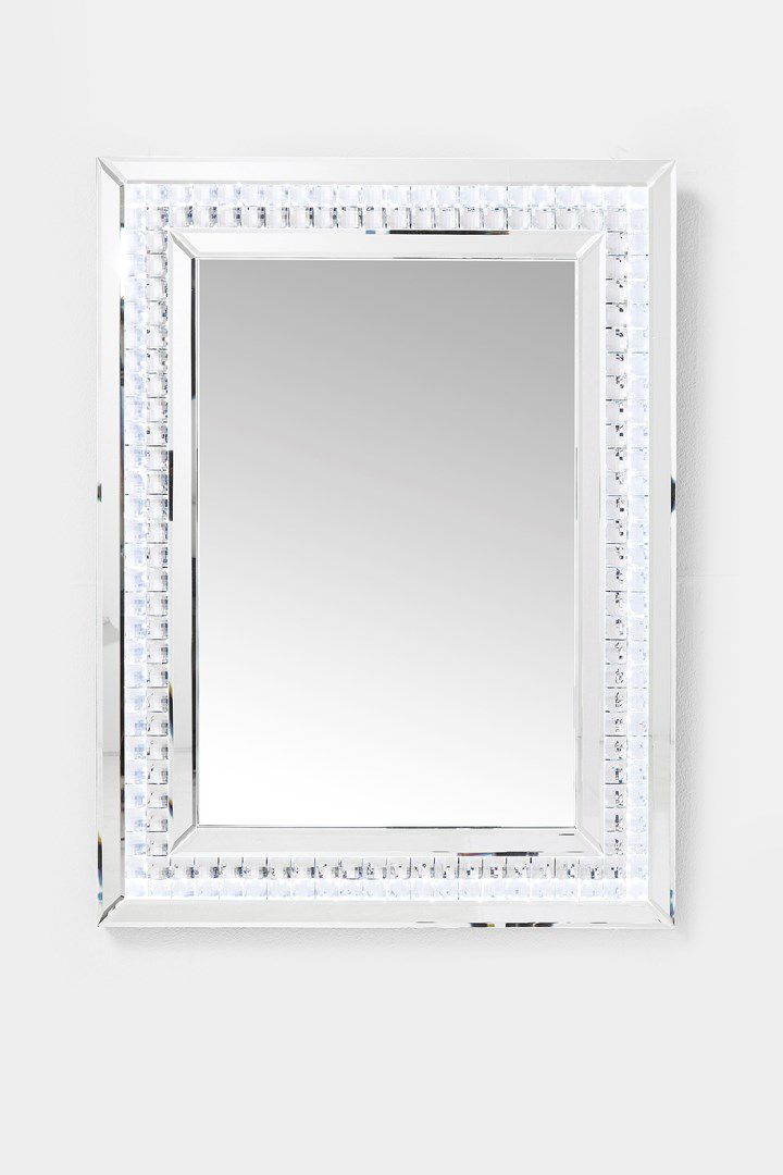 Nástěnné zrcadlo Kare Design Crystals LED, 80 x 60 cm - Bonami.cz
