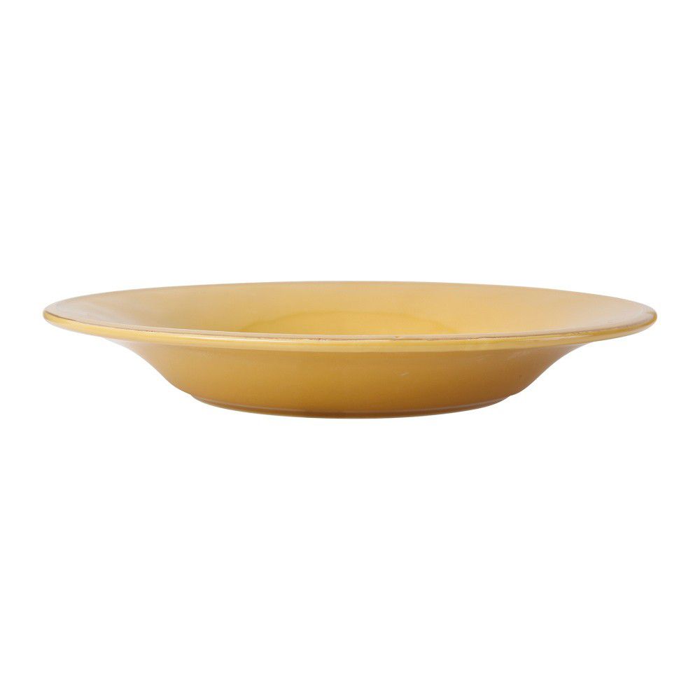 Žlutý kameninový polévkový talíř Côté Table Const, ⌀ 27 cm - Bonami.cz