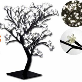 Nexos Dekorativní LED osvětlení - strom s květy, studeně bílé