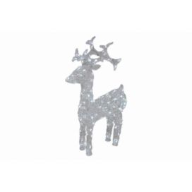 Nexos LED dekorace - vánoční sob - 100cm bílé světlo