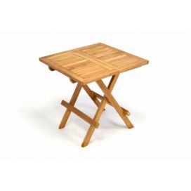 Divero Zahradní dřevěný skládací stolek - 50 cm