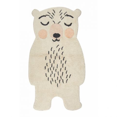 Koberec z bavlny ve tvaru medvídka Nattiot, 60 x 110 cm - Bonami.cz