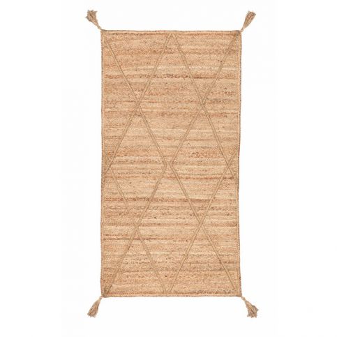 Hnědý ručně tkaný jutový koberec Nattiot Carpet Elise, 80 x 150 cm - Bonami.cz
