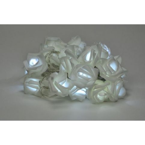 Nexos Dekorativní LED osvětlení - růže - 20 LED, studená bílá - Kokiskashop.cz