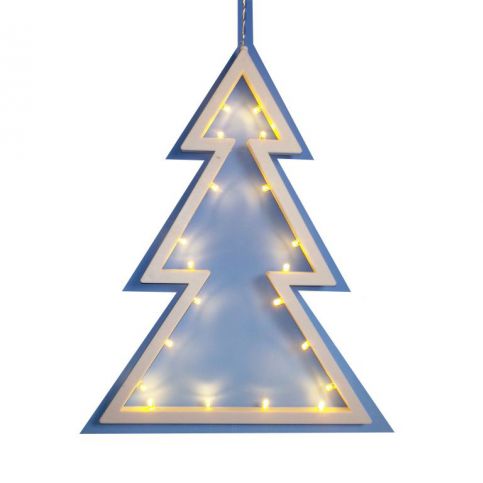 Nexos Vánoční dekorace - stromek - teple bílá, 20 LED, 29,5 cm - Kokiskashop.cz