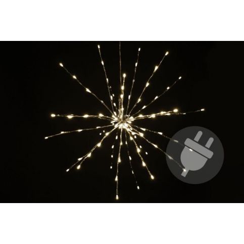 Nexos Vánoční osvětlení - meteorický déšť - teplá bílá, 64 LED - Kokiskashop.cz