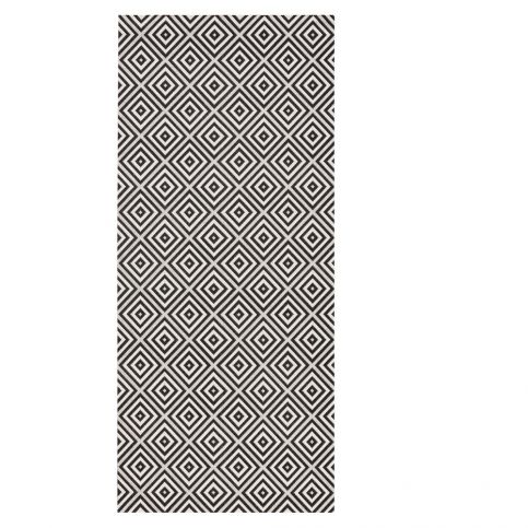 Černo-bílý venkovní koberec NORTHRUGS Karo, 80 x 150 cm Bonami.cz