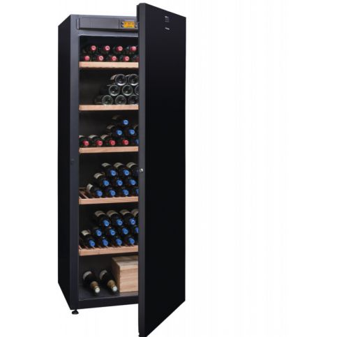 Avintage DVA305PA+ multi-teplotní jednozónová vinotéka, 294 lahví, A+, černá - VIP interiér