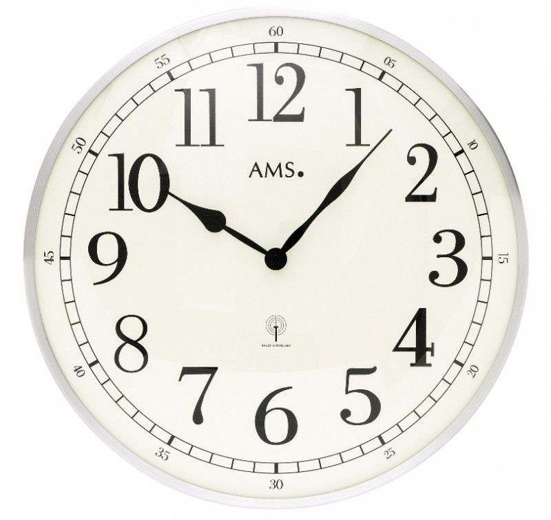Nástěnné hodiny 5606 AMS řízené rádiovým signálem 40cm - NP-DESIGN, s.r.o.
