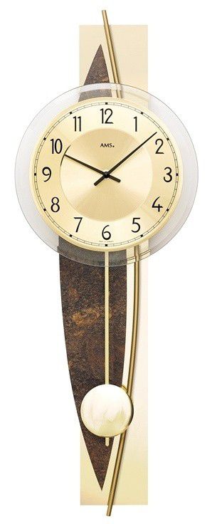 Designové nástěnné kyvadlové hodiny 7453 AMS 67cm - NP-DESIGN, s.r.o.