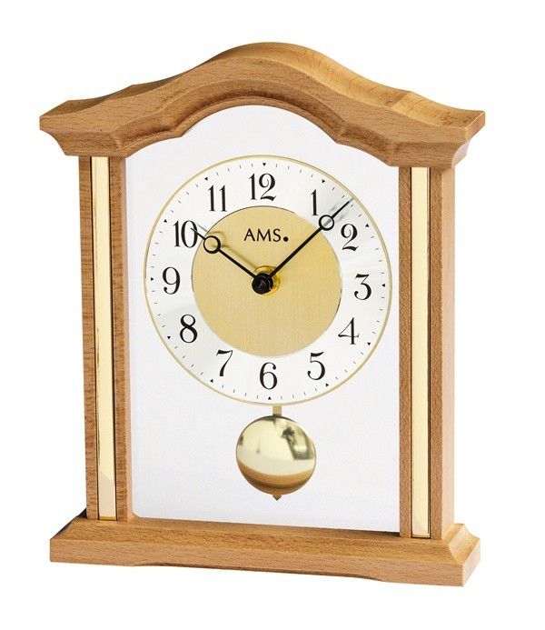 Luxusní dřevěné stolní hodiny 1174/18 AMS 23cm - FORLIVING