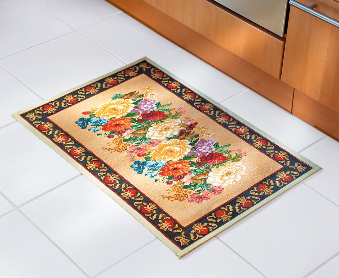Gobelínový kobereček do kuchyně Květy - Velký Košík