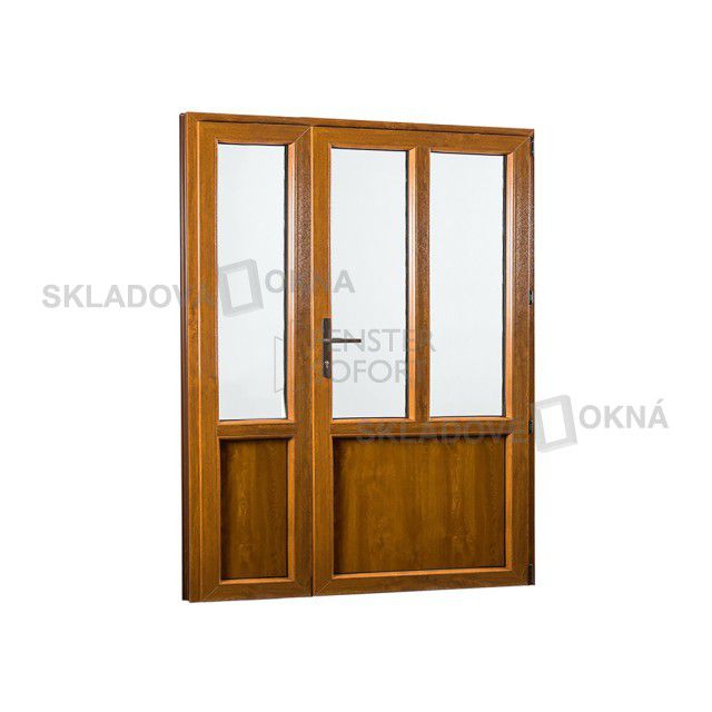 Vedlejší vchodové dveře dvoukřídlé, pravé, PREMIUM - SKLADOVÁ-OKNA.cz - 1480 x 2080 - Skladová Okna