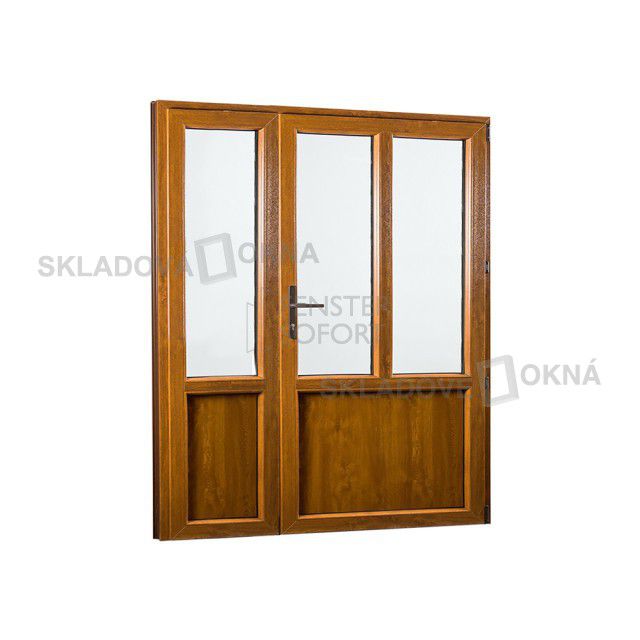 Vedlejší vchodové dveře dvoukřídlé, pravé, PREMIUM - SKLADOVÁ-OKNA.cz - 1580 x 2080 - Skladová Okna