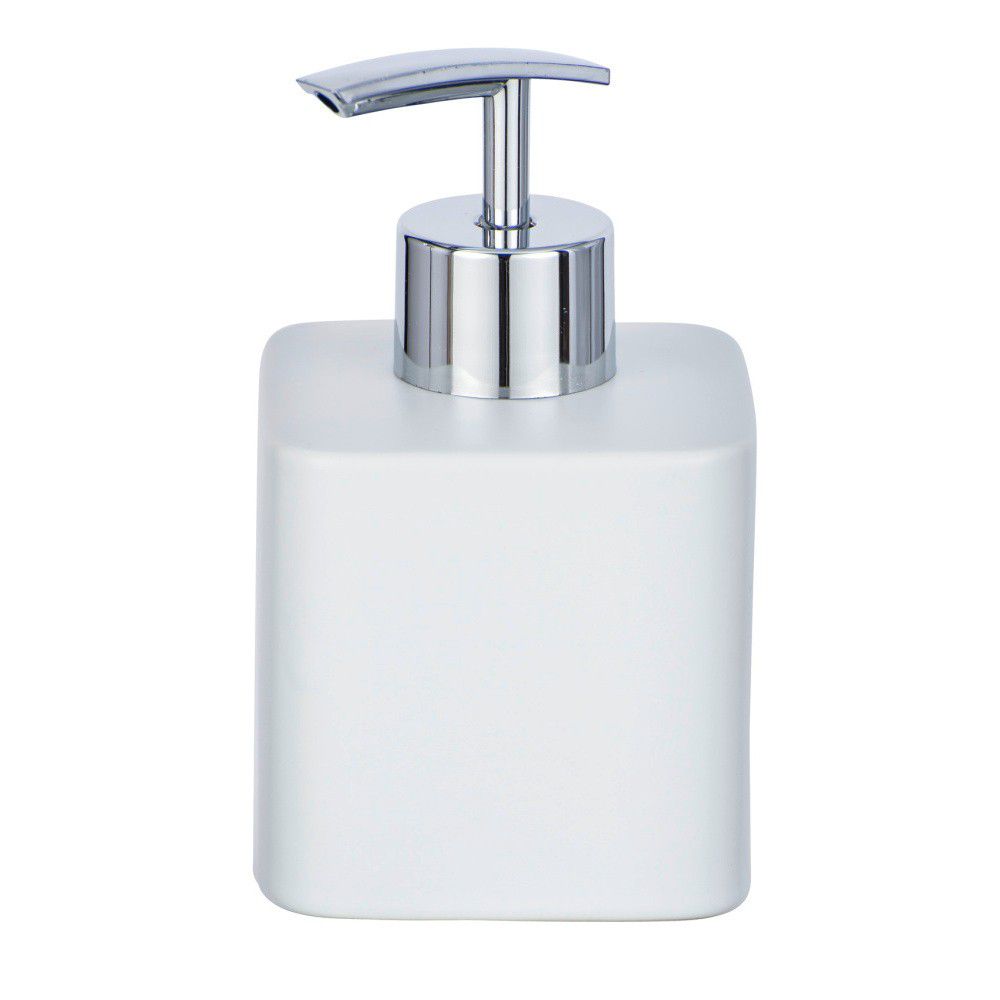 Klasický keramický dávkovač mydla v bílé barvě HEXA, 8,5x7,5x13 cm, 290 ml, WENKO - Bonami.cz