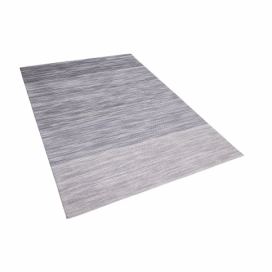 Šedý krátkovlasý koberec 140x200 cm KAPAKLI