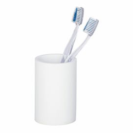 Polyrezin kontejner na zubní kartáček, koupelnový hrnek v minimalistickém stylu - WENKO