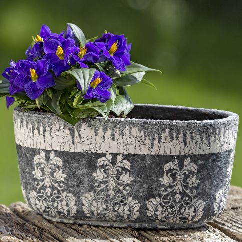 Dekorační keramický květináč Liana - Velký Košík