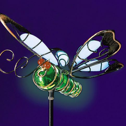 Flourescenční zápich Motýl, 3 ks - Velký Košík