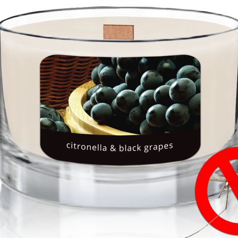 svíčka Wood Wick | Citronella & Black Grapes - JCandles