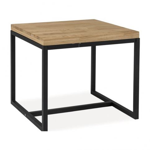 Odkládací stolek s deskou v dubovém dekoru Signal Loras, 60 x 60 cm - Bonami.cz