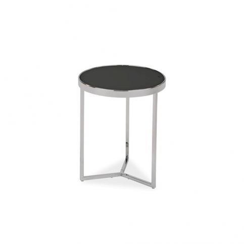 Odkládací stolek s deskou z tvrzeného skla Signal Delia, ⌀ 43 cm - Bonami.cz