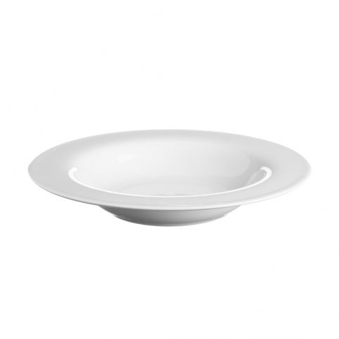 Bílý polévkový porcelánový talíř Price & Kensington Simplicity, ⌀ 21,5 cm - Bonami.cz