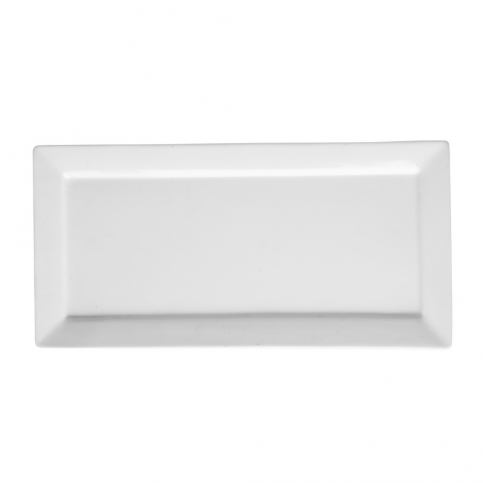 Bílý porcelánový talíř Price & Kensington Simplicity, 36 x 17,5 cm - Bonami.cz