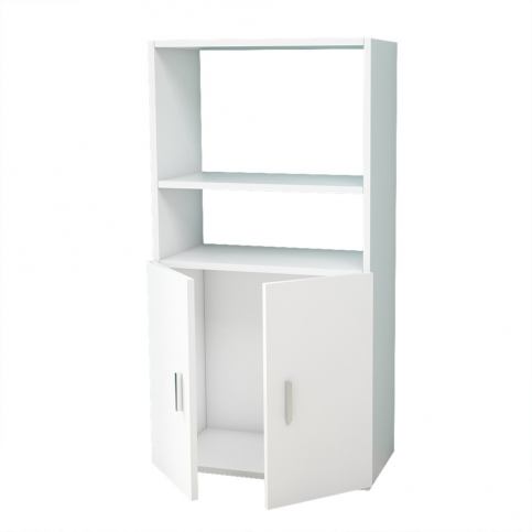 Bílá knihovna se skříňkou Magenta Home Pure Vertical, šířka 60 cm - Bonami.cz