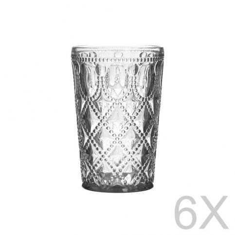 Sada 6 skleněných transparentních sklenic InArt Glamour Beverage, výška 13,5 cm - Bonami.cz