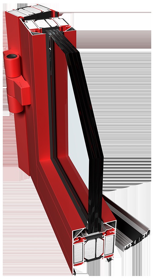 Hliníkové dveře - Protipožární systém PONZIO PE 78EI - Svět oken, s.r.o.