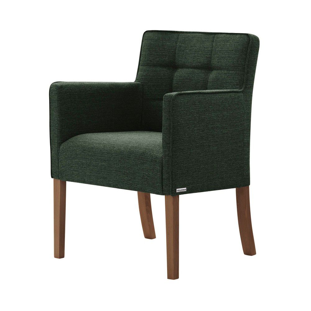 Zelená židle s tmavě hnědými nohami z bukového dřeva Ted Lapidus Maison Freesia - Bonami.cz