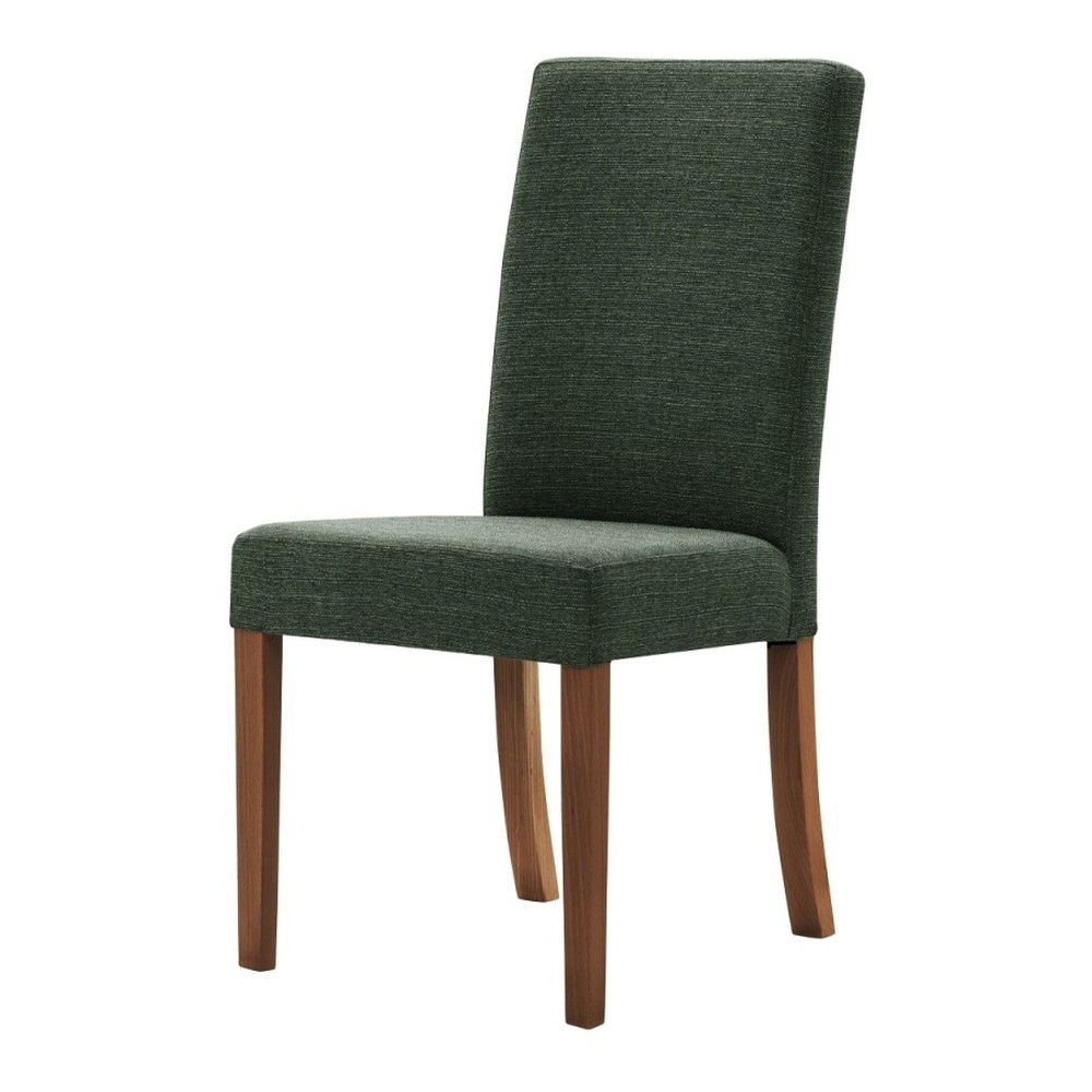 Zelená židle s tmavě hnědými nohami z bukového dřeva Ted Lapidus Maison Tonka - Bonami.cz