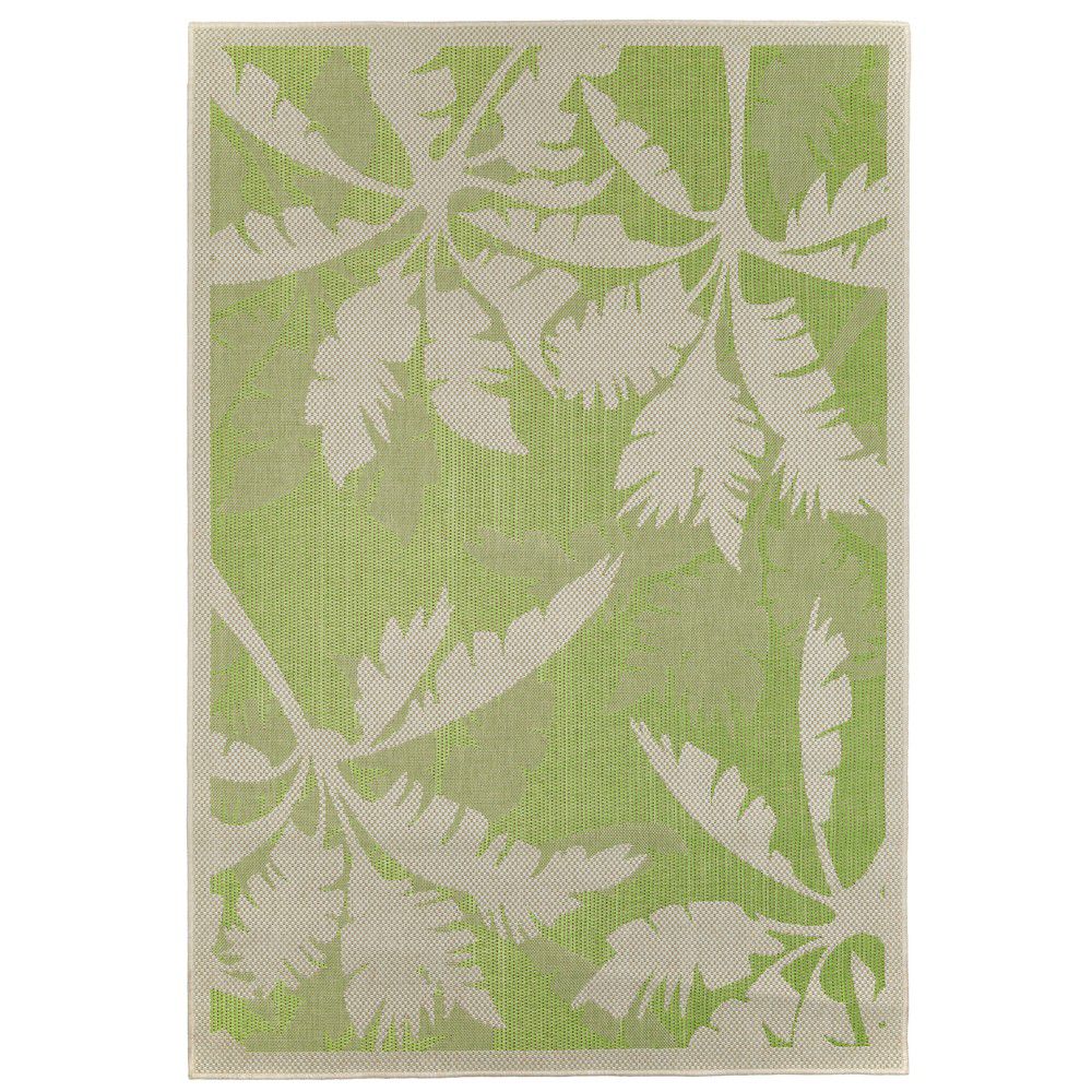 Zelený vysoce odolný koberec vhodný do exteriéru Webtappeti Palms, 135 x 190 cm - Bonami.cz