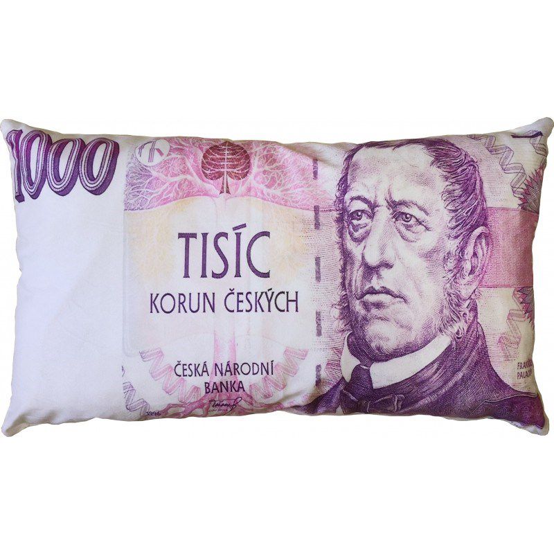 JAHU Polštářek Bankovka 1000 Kč, 35 x 60 cm - 4home.cz