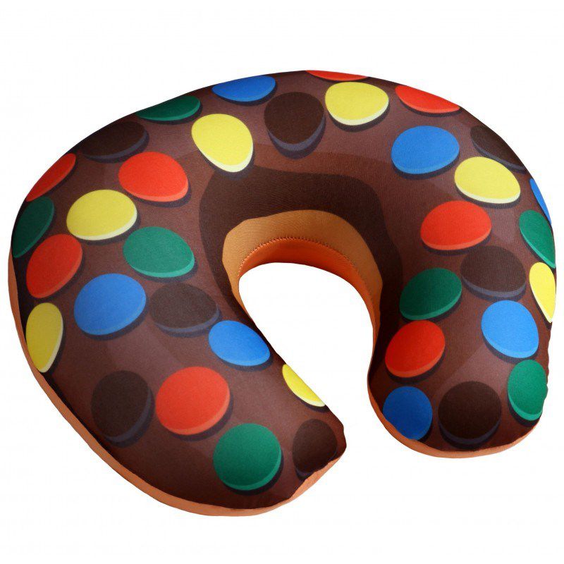 Modom Cestovní polštářek Donut lentilky, 30 x 30 cm - 4home.cz
