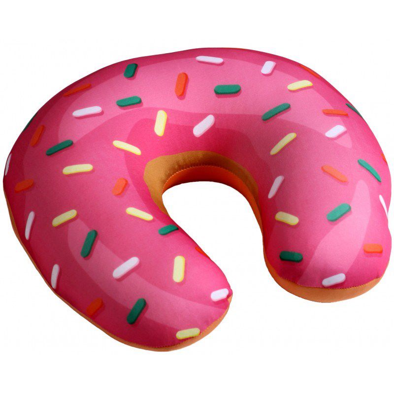 Modom Cestovní polštářek Donut růžová, 30 x 30 cm - 4home.cz