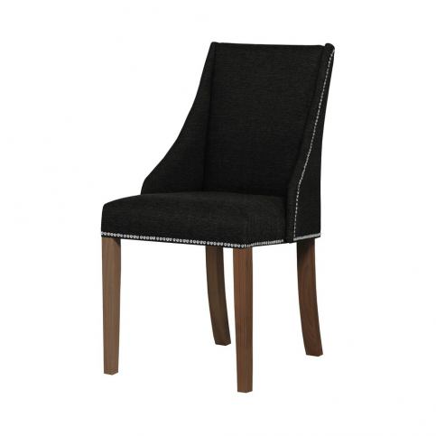 Černá židle s tmavě hnědými nohami z bukového dřeva Ted Lapidus Maison Patchouli - Bonami.cz