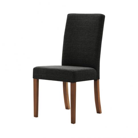 Černá židle s tmavě hnědými nohami z bukového dřeva Ted Lapidus Maison Tonka - Bonami.cz