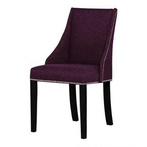 Fialová židle s černými nohami z bukového dřeva Ted Lapidus Maison Patchouli - Bonami.cz