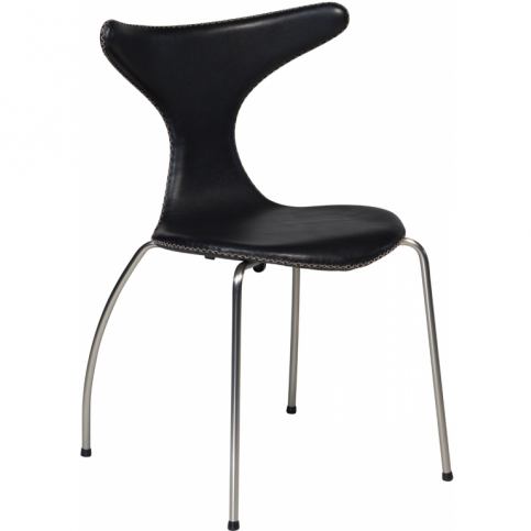 Židle DanForm Dolphin, černá, pravá kůže | -40 % DF100510015 DAN FORM - Designovynabytek.cz