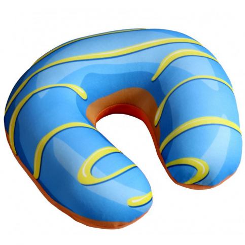 Modom Cestovní polštářek Donut modrá, 30 x 30 cm - 4home.cz