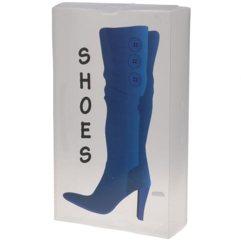 Úložný box na vysoké boty 51,5 x 30 x 11,5 cm, modrá KO-929668 - 4home.cz