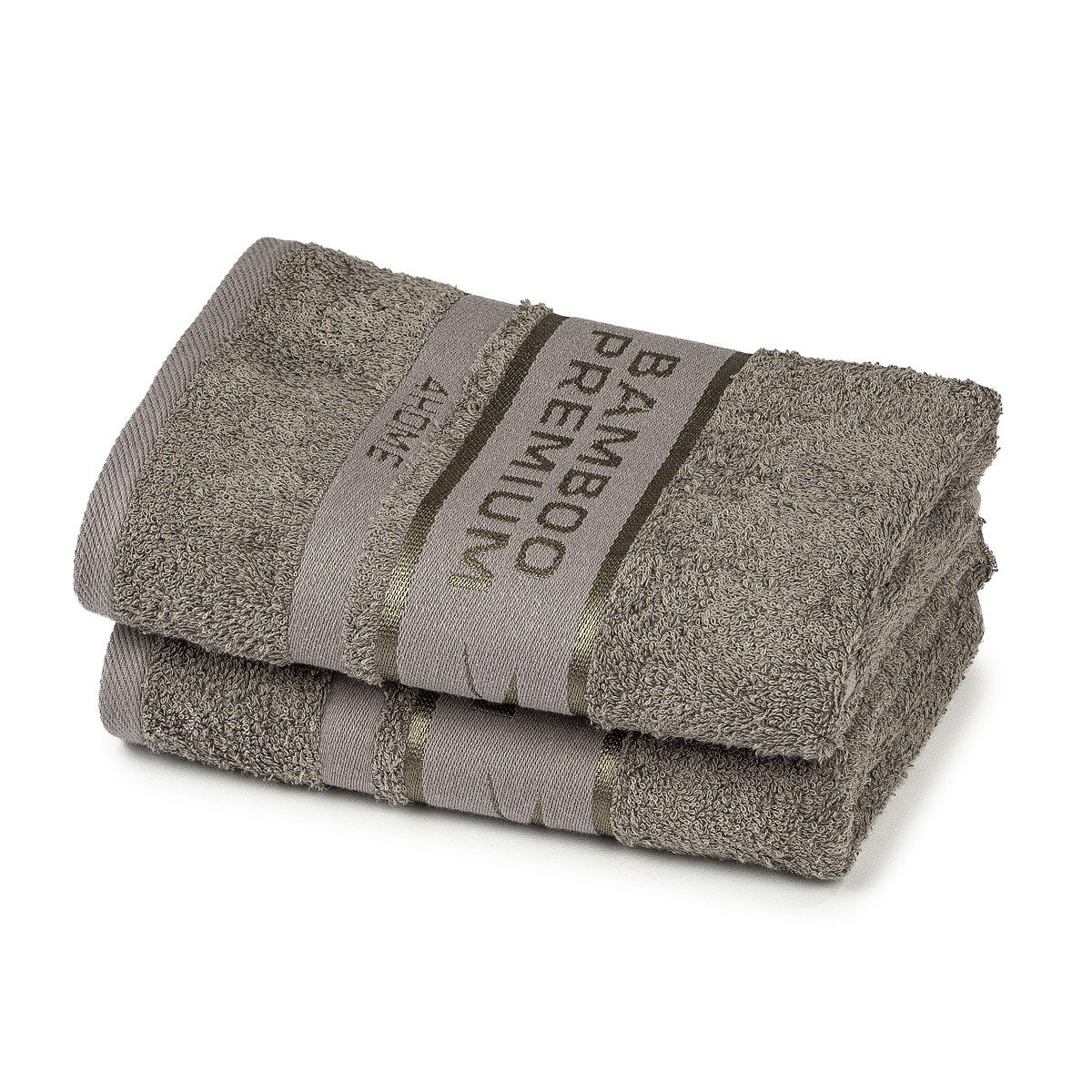4Home Bamboo Premium ručník šedá, 50 x 100 cm, sada 2 ks - 4home.cz