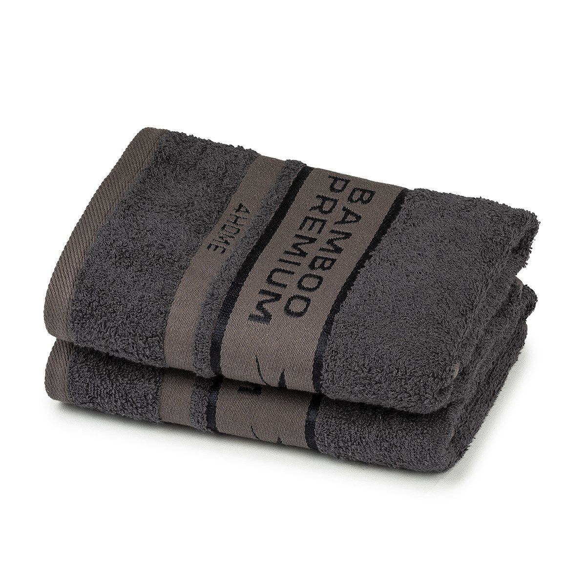 4Home Bamboo Premium ručník tmavě šedá, 50 x 100 cm, sada 2 ks - 4home.cz