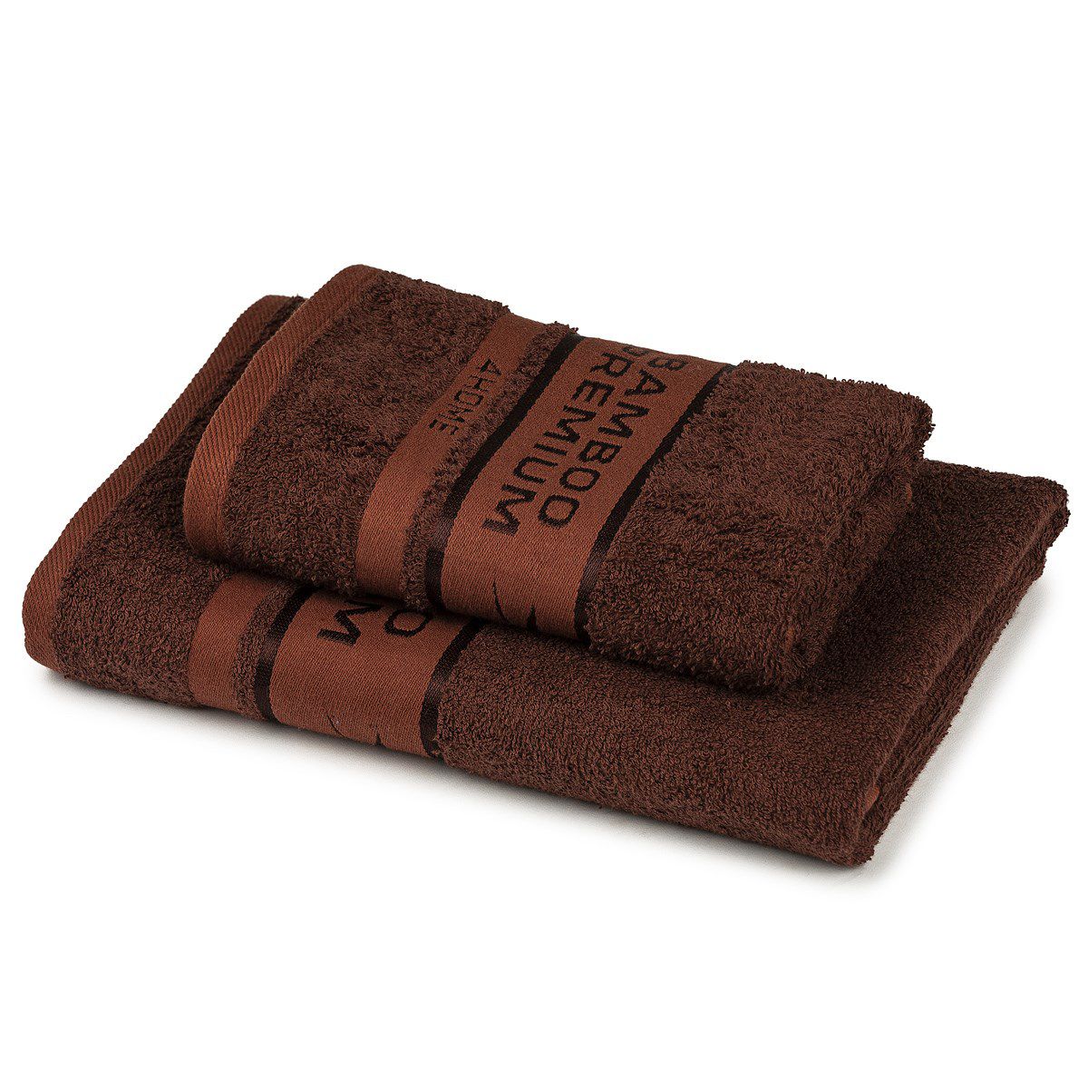4Home Sada Bamboo Premium osuška a ručník tmavě hnědá, 70 x 140 cm, 50 x 100 cm - 4home.cz